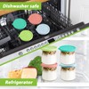 Kamehame Oui Yogurt Jar Lids, 12 Pack Silicone Colorful Cover