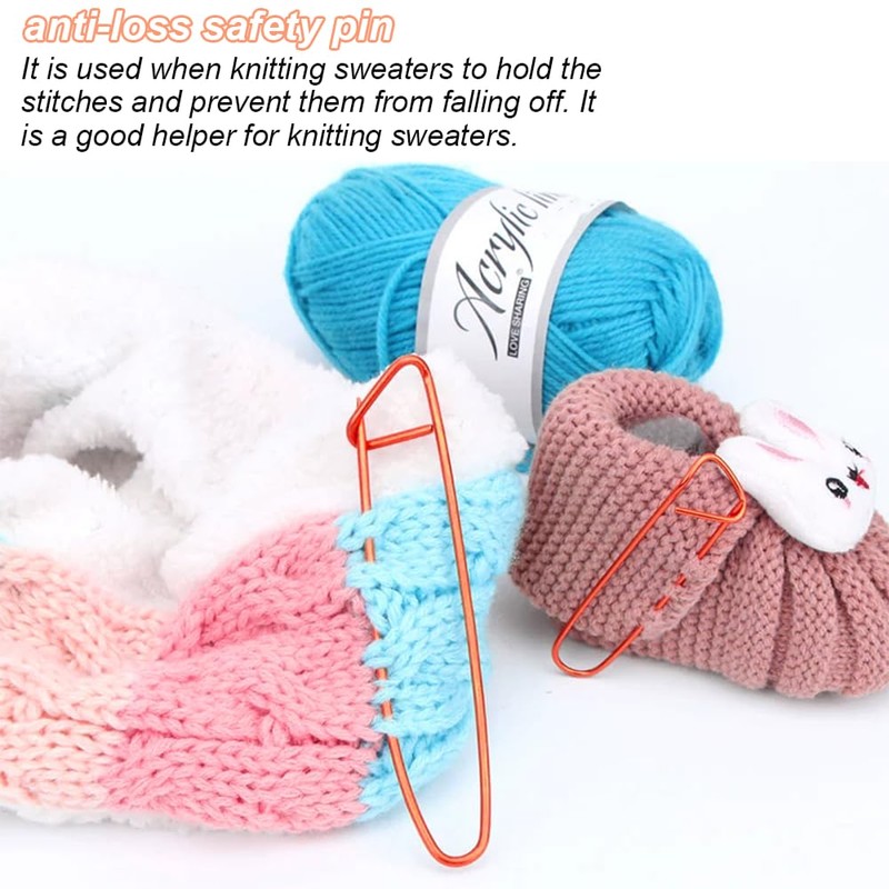 Stitch Holder, 4 Pcs Aluminum Crochet Knitting Needle Stitch Holder
