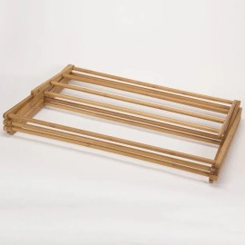 HOME IT Heavy Duty Wooden Clothes Drying Rack - Bamboo