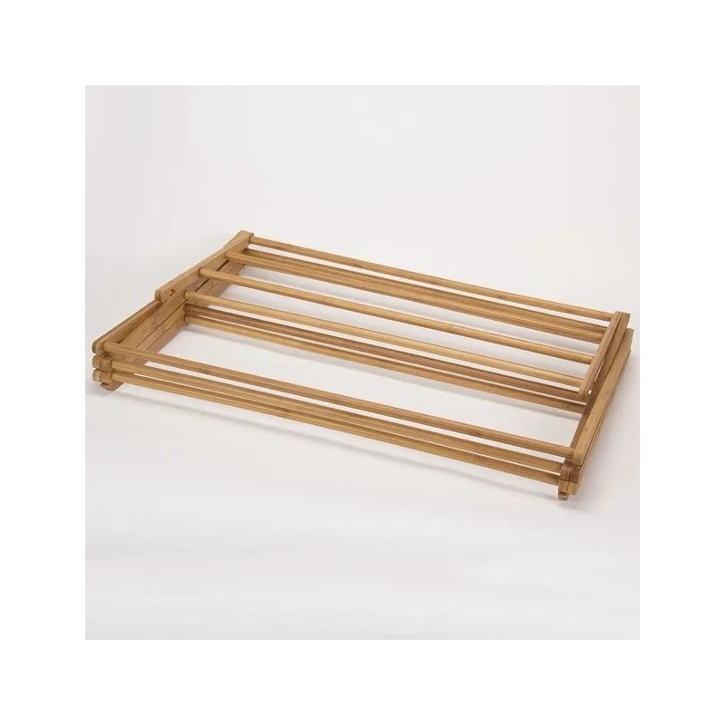 HOME IT Heavy Duty Wooden Clothes Drying Rack - Bamboo