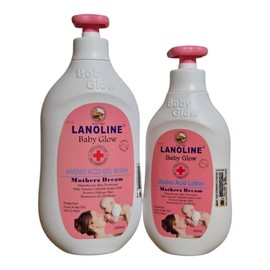 Lanoline Baby Glow Amino Acid Gel Wash 1000ml, Lotion 600ml Day 1 To 15yrs