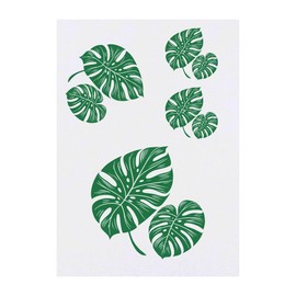 Azeeda 4 x 'Monstera-Blätter' Temporäre Tattoos - Wasserfest, Hautfreundlich & Ungiftig · Transfers in Verschiedenen Größen (TO00084670)