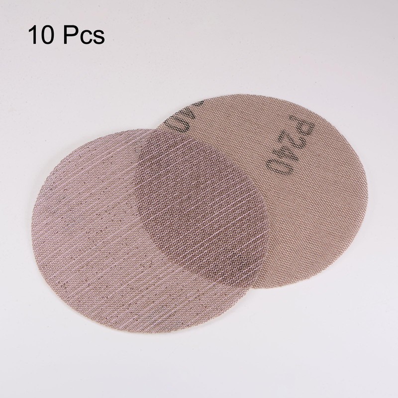 sourcing map 10pcs Mesh Sanding Discs 5 Inch Hook and