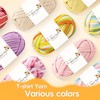 T Shirt Yarn for Crocheting 100gx4 Chunky Crochet Yarn Elastic