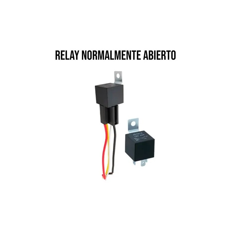 Relevador Relay 12 V Automotriz Con Soporte 4 Patas