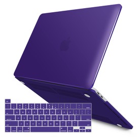IBENZER Compatible with MacBook Pro 13 Inch Case M2 M1 2026 2025 2024 2023 2022 A2338 A2289 A2251 A2159 A1989 A1706 A1708, Hard Shell Case & Keyboard Cover for Mac Pro 13, Ultra Purple, T13UAPU+1
