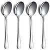 Serving Spoons Pack of 4, Kyraton Large Solid Serving Spoons