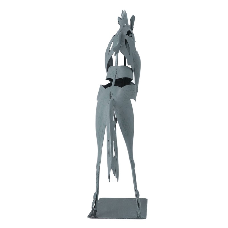 Metal Horse Statue Unique 3D Design Iron Decorative Running Horse
