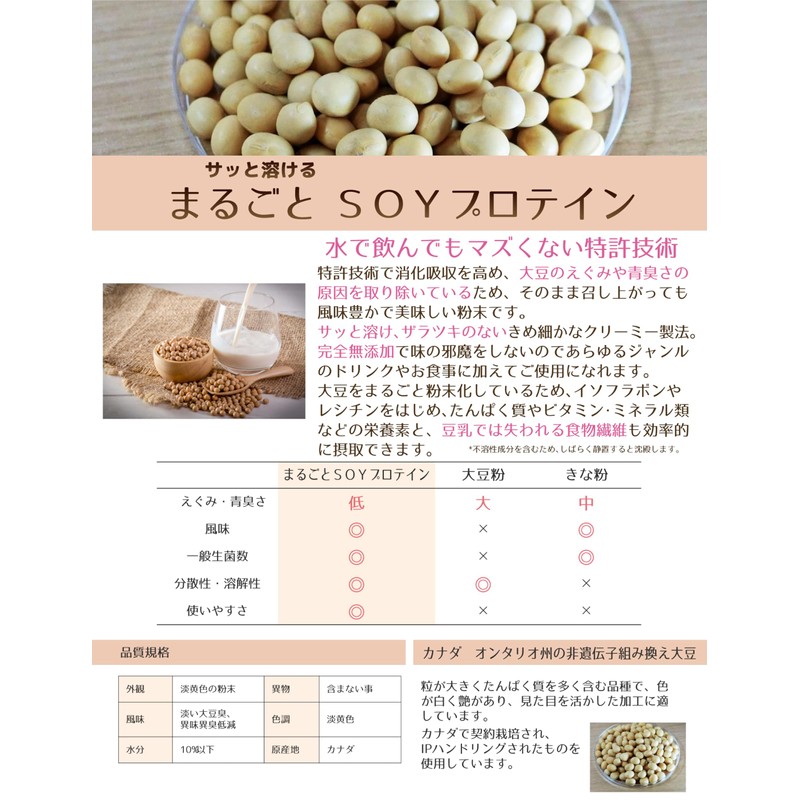 JAY&CO. Whole SOY Protein, Reduces Blue Odor, Completely Additive-Free (17.6
