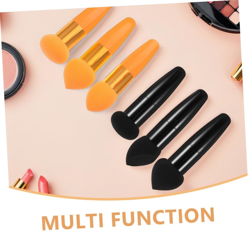 Ipetboom 2 Set Latex Makeup Sponge Set with Handle Versatile