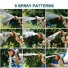 FECOVANTI Garden Hose Nozzle Heavy Duty Metal Hose Sprayer Nozzle