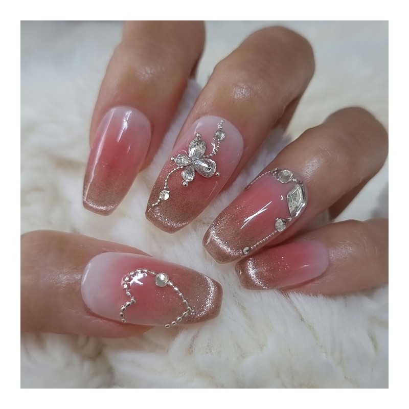Lovely Butterfly Handmade Nail Tip Cheek Magnet - Point /