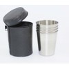 Yueton Set of 4 Stainless Steel Shot Cups Drinking Vessel