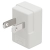 Polarized 2-Prong L Type Adapter, Vertical Right Angled Down Angle