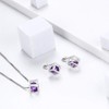 Aurora Tears February Birthstone Jewelry Sets Women 925 Sterling Silver