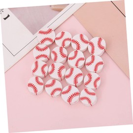 Operitacx Pack of 400 Baseball Beads, Children's Gift Bracelet, Loose Beads, Craft Beads, Make Yourself Beads for Making Bracelets, Jewellery, Volleyball, Polymer Clay Necklace