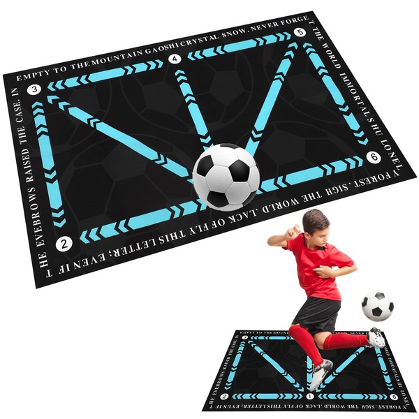 Yozexin Football Footstep Training Mat, Non-Slip Ball Control Training Mat,