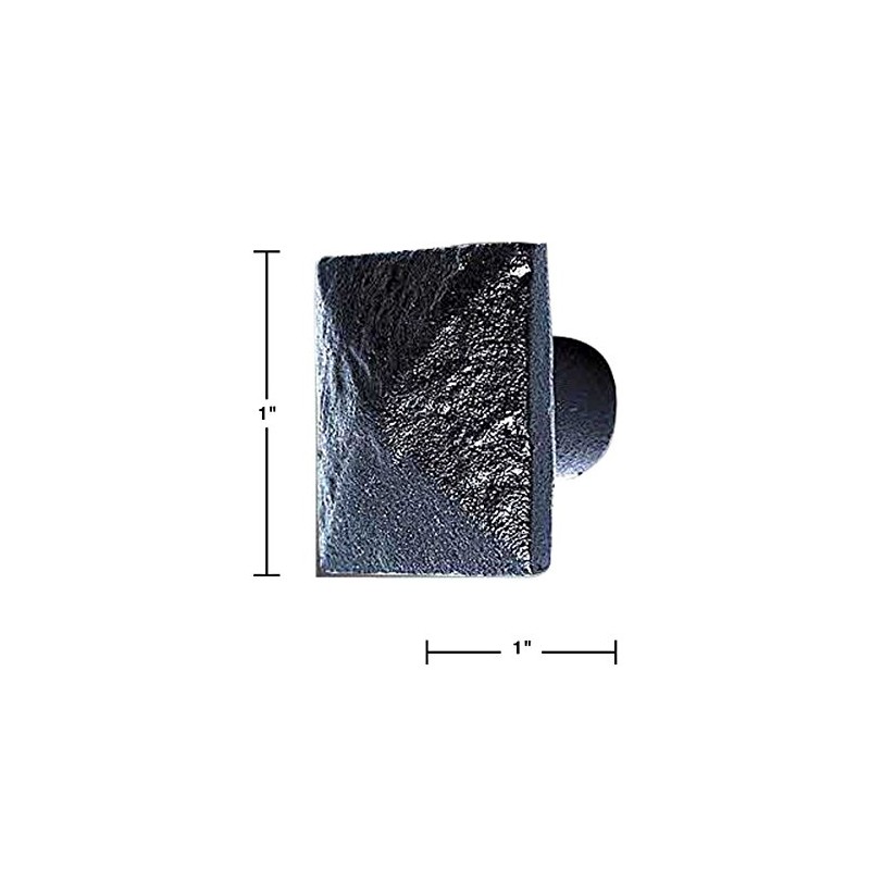 Cabinet Knobs Wrought Iron Black Knobs 1" Pack of 10