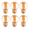 runquiz G16.5 Led Bulb, Small Round Edison Light Bulbs, E26