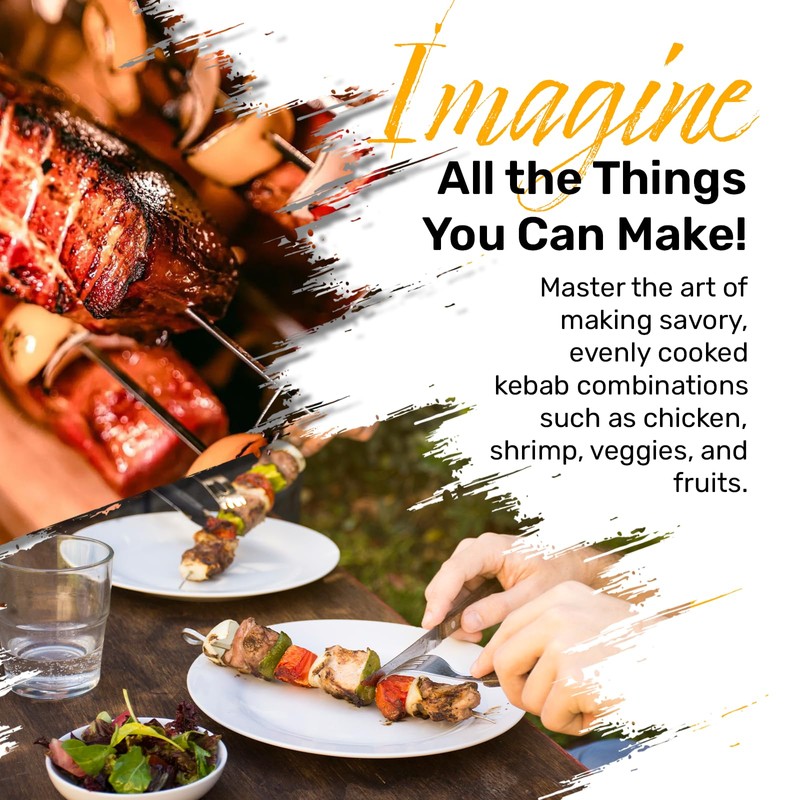 ROTO-Q 360 Skewer Set: Create Perfect Kebabs with This Rotisserie