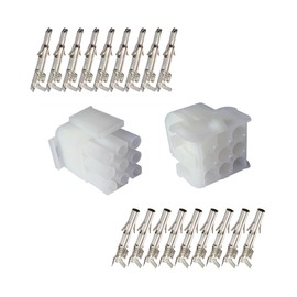 9-pin with 14-20 awg, Wire Connector - 2.13 mm snap and Latch - for molex Connector kit Kits and 9-pin connectors! 3 Complete Kits for Perfect Connections