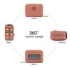 imeetu RFID Credit Card Holder, Small Leather Zipper Card Case