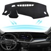 PeakPurit Black Dashboard Dash Board Cover Mat Carpet for Chevy