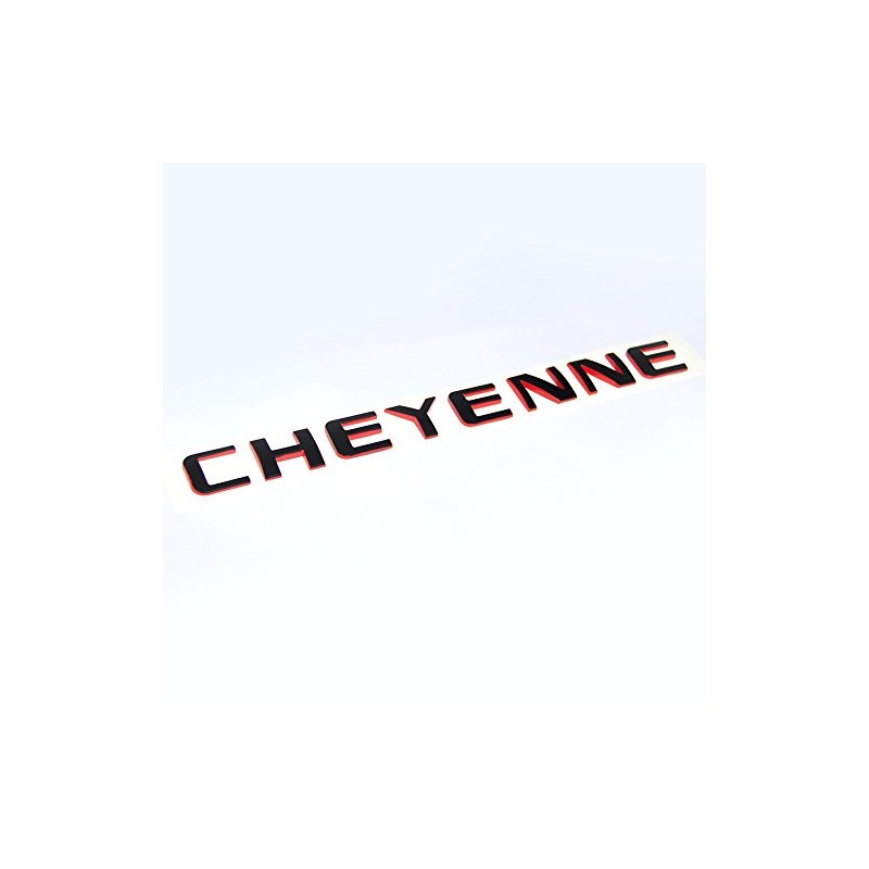Yoaoo 1x OEM Cheyenne Redline Nameplate Emblem Badge 3D Letter