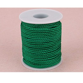 Nylon Twine String Cord Thread for Beading Bracelets Jewelry Making DIY Crafts (2mm-95feet, Green)
