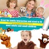 15 Pack Safari Animal Hand Puppet Plush Animal Hand Puppets