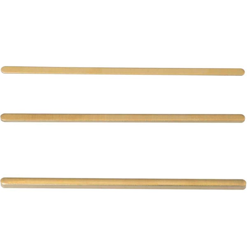 WHYHKJ 3PCS Guitar Height Spacer Brass Nut Spacer 0.5/1.0/2.0mm Gold