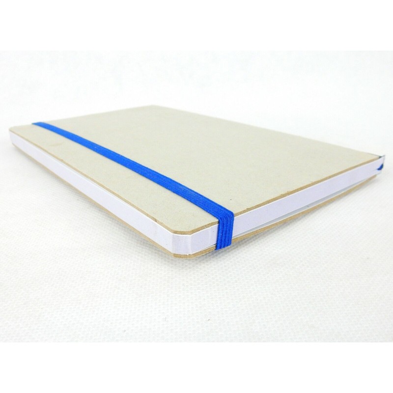 Sweda Recycled Bound Journal Notebook, Elastic Closure, Document Pocket, #MP3203