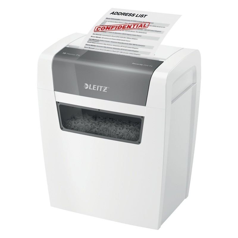 Leitz IQ Paper Shredder, Cross Cut, 6 Sheet, 4 Gallon