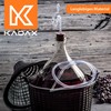 KADAX Rubber Stopper, Cork with Hole for Fermentation Tubes, Rubber