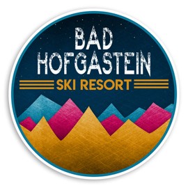 2 x 10cm Bad Hofgastein Austria Vinyl Stickers Ski Resort Luggage Sticker #34816 (10cm Wide)