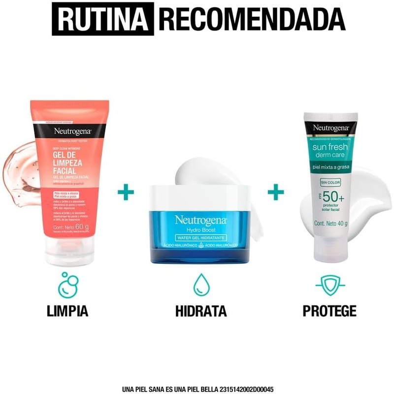 Neutrogena Gel Limpiador Facial Deep Clean Intensive Toronja Ácido Salicílico