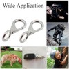 SEIWEI 6PCS Fixed Spring Snap Hook,Quick Release Shackles with Fixed