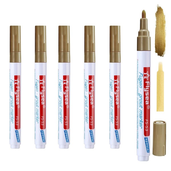 YZZQ 5 Pieces Grout Tile Pen Tile Repair Pen,Renew Tile