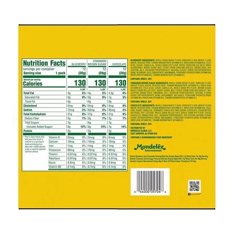 belVita Bites Breakfast Biscuits Variety Pack (1 oz., 36 pk.)