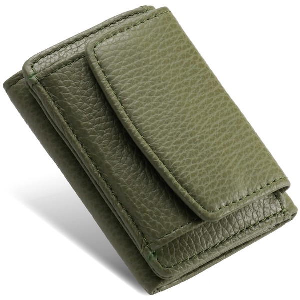 Mura Trifold Women's Mini Wallet, Genuine Leather, Skimming, Italian Leather,