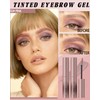 Eyebrow Colour Gel, Pack of 2, Pink Waterproof Mascara for