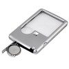 TRIXES 3X 6X High Quality Illuminated Double Magnifying Glass Pocket