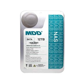 MDD (MDD12TSATA25672NAS) 12TB 7200RPM 256MB Cache SATA 6.0Gb/s 3.5inch Internal NAS Hard Drive - 5 Years Warranty (Renewed)
