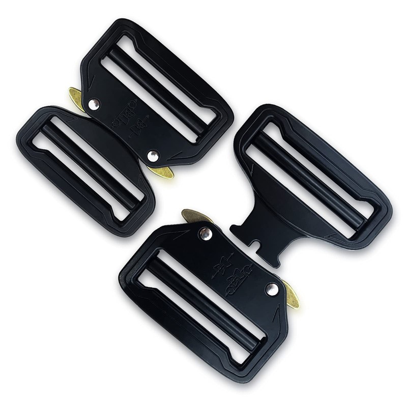 TXZWJZ Metal Buckle Dual Adjustable Tactical Belt Buckle,2inch（50mm） Heavy Duty