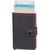 Secrid MINIWALLET Matte Black & Fuchsia