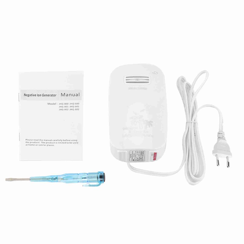 Portable Air Purifier Negative Ion Generator Sterilization Disinfection Device (White