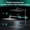 All Metal For California Rain Shower Head with Handheld Spray