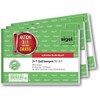 SIGEL T1178 Receipt Pad Like SD021: A6 Landscape, Pack of