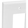 Leviton 2-Gang 1-Toggle 1-Decora/GFCI Device Combination Wallplate, Oversized, Thermoset, Device