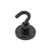 FIRST4MAGNETS Black Painted Neodymium Hook Magnet with M6 Hook for